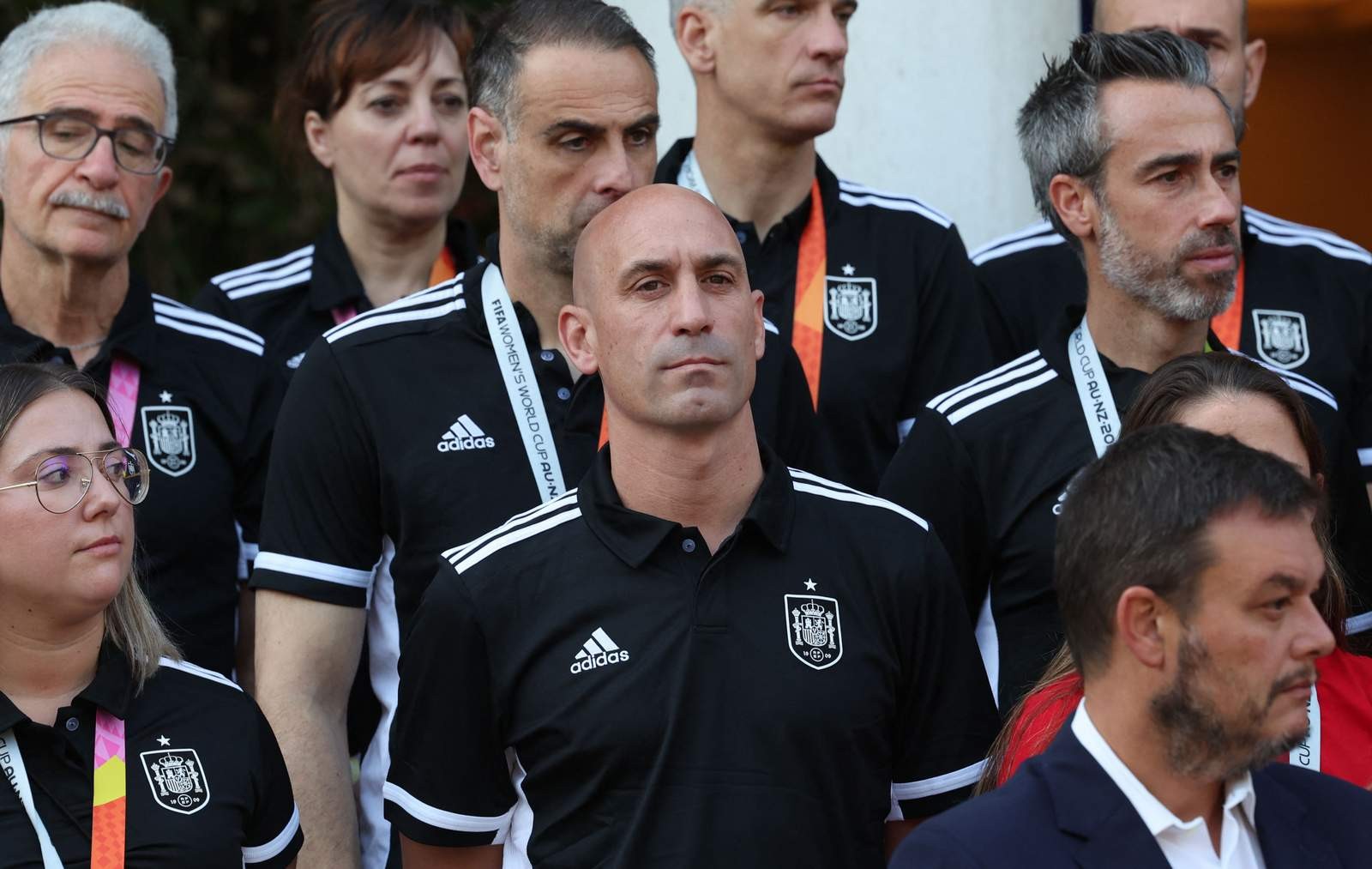 O presidente da Federação Espanhola de Futebol (RFEF) no Palácio La Moncloa, em Madri, Espanha (2023). — Foto: Pierre-Philippe MARCOU / AFP