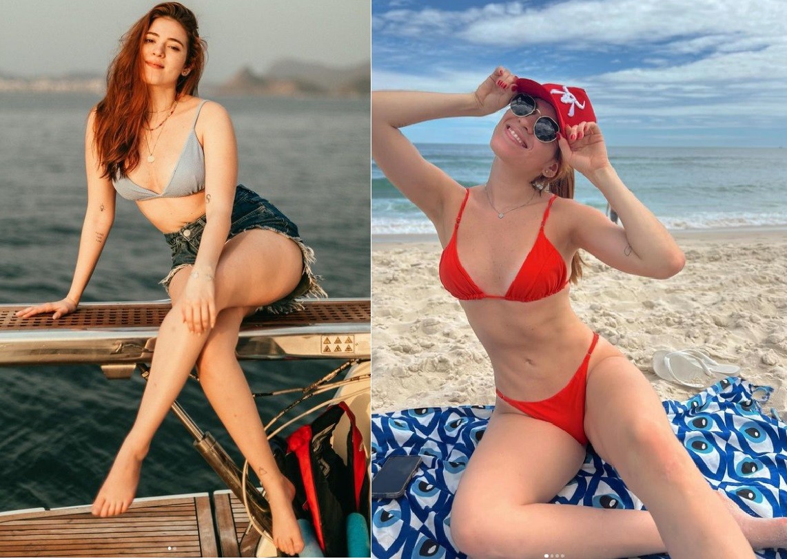 Ana Clara antes e depois de emagrecer 13kg. Ela apresenta o programa 'Túnel do amor', do Multishow — Foto: Reprodução/Instagram