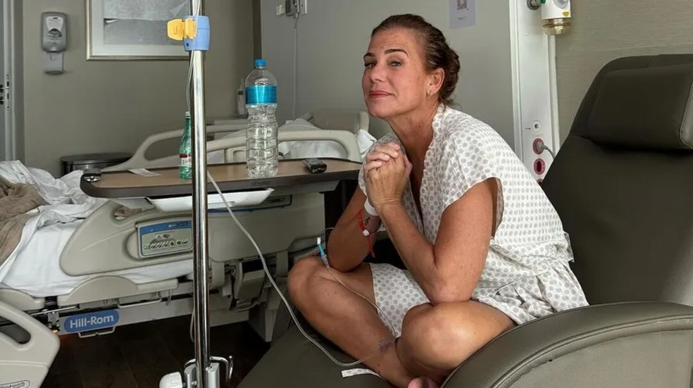 A ex-paquita Andrea Veiga é internada com dengue — Foto: Reprodução/Instagram