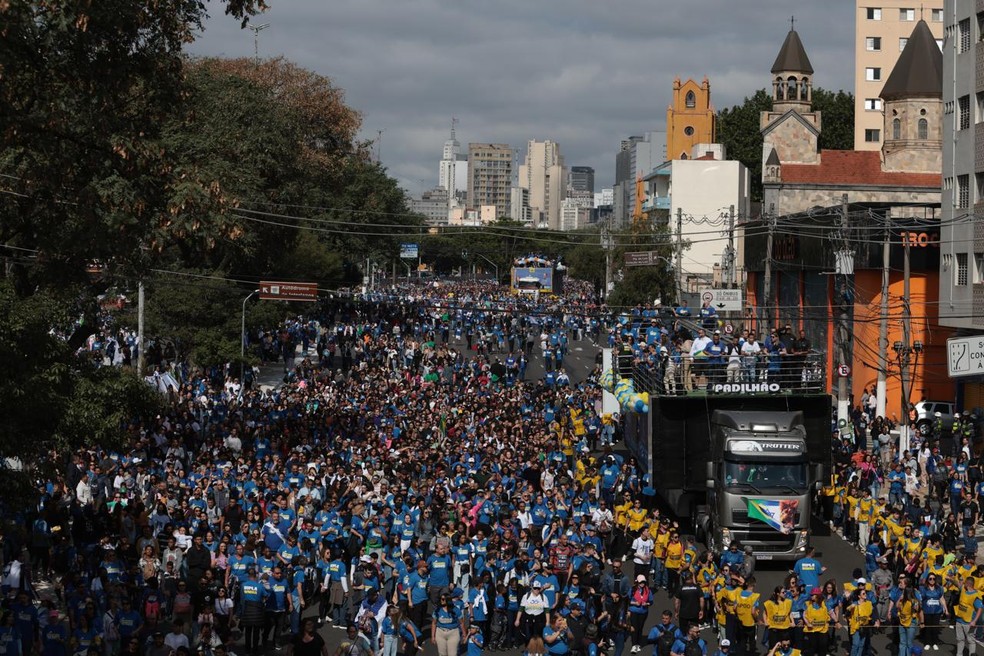 Marcha para Jesus em SP — Foto: Maria Isabel Oliveira