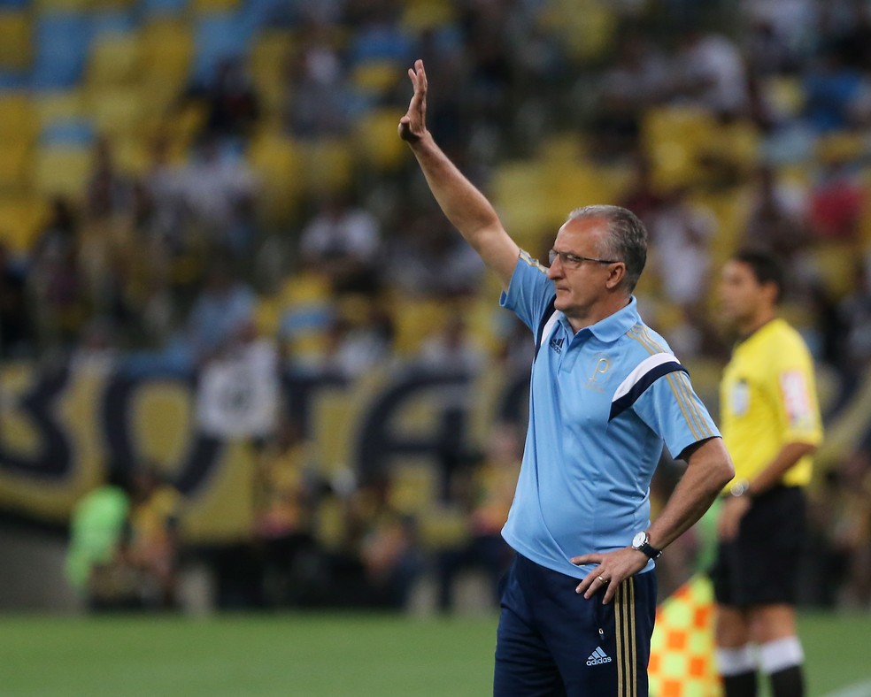 Dorival no comando do Palmeiras — Foto: Guilherme Pinto