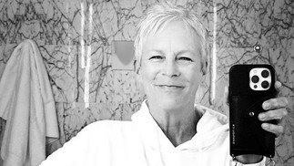 Jamie Lee Curtis, vencedora do Oscar de melhor atriz coadjuvante, fez diversos posts nas redes sociais em apoio a greve. — Foto: Reprodução / Instagram