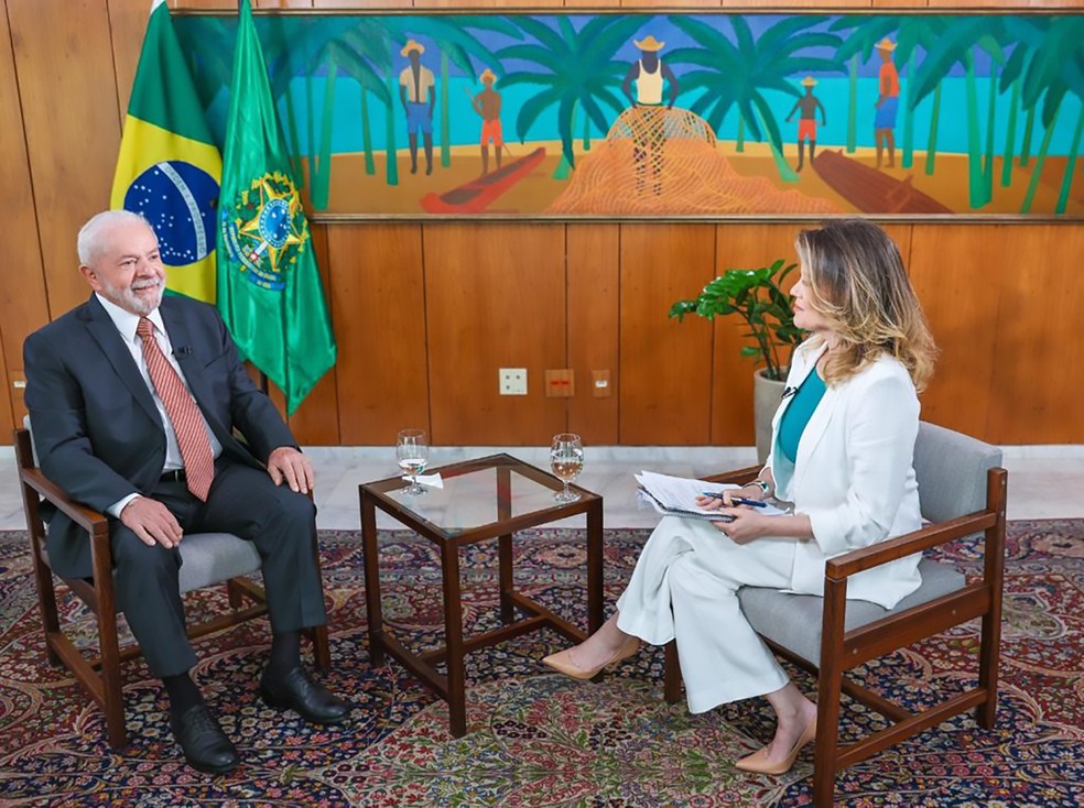 Presidente Lula concede primeira entrevista exclusiva após ser eleito — Foto: Ricardo Stuckert / PR