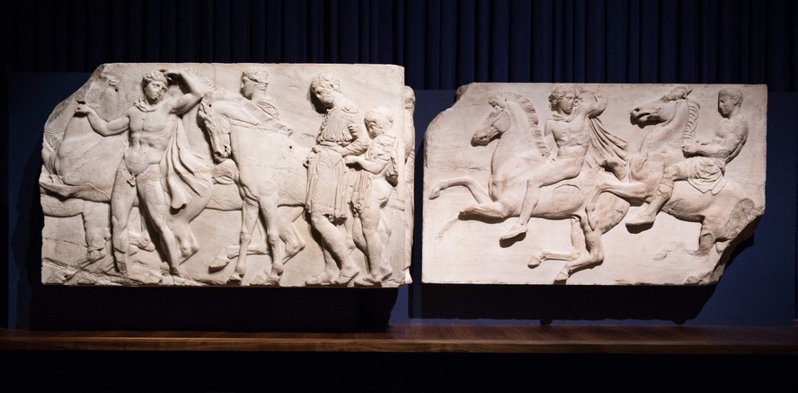 Parte do Partenon em exposição no Museu Britânico