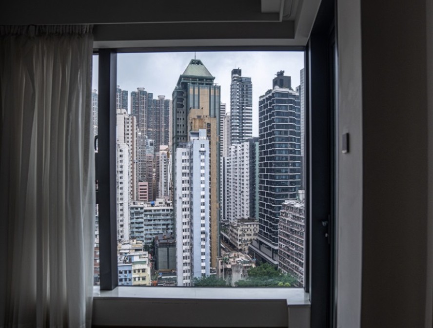 A vista de um apartamento no distrito de Sai Ying Pun, em Hong Kong, que ficou em primeiro lugar na lista das cidades mais caras para expatriados