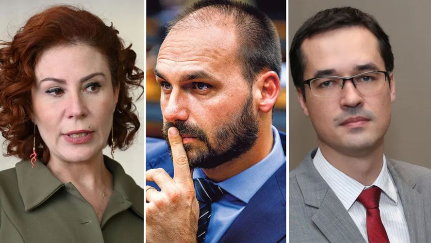 Carla Zambelli, Eduardo Bolsonaro e Deltan Dallagnol