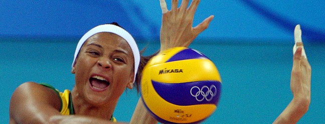 Walewska Oliveira durante Jogos Olímpicos de Pequim 2008, onde conquistou a medalha de ouro
