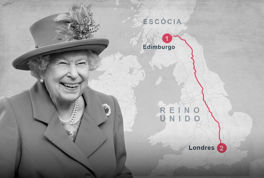 Corpo da rainha será levado da Escócia até a Inglaterra