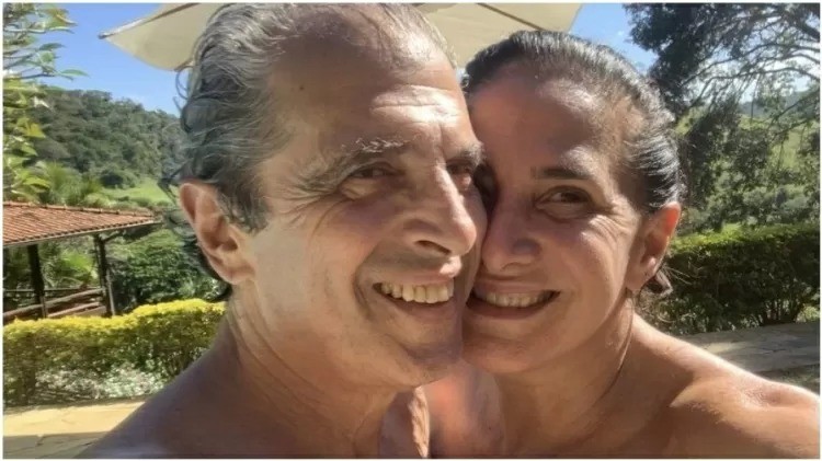 Totia Meireles não mora com o marido, o médico Jaime Rabacov, com quem é casada há 32 anos. Ela vive no Rio de Janeiro, enquanto o marido mora na cidade de Miguel Pereira, próxima à capital fluminense — Foto: Reprodução/Instagram