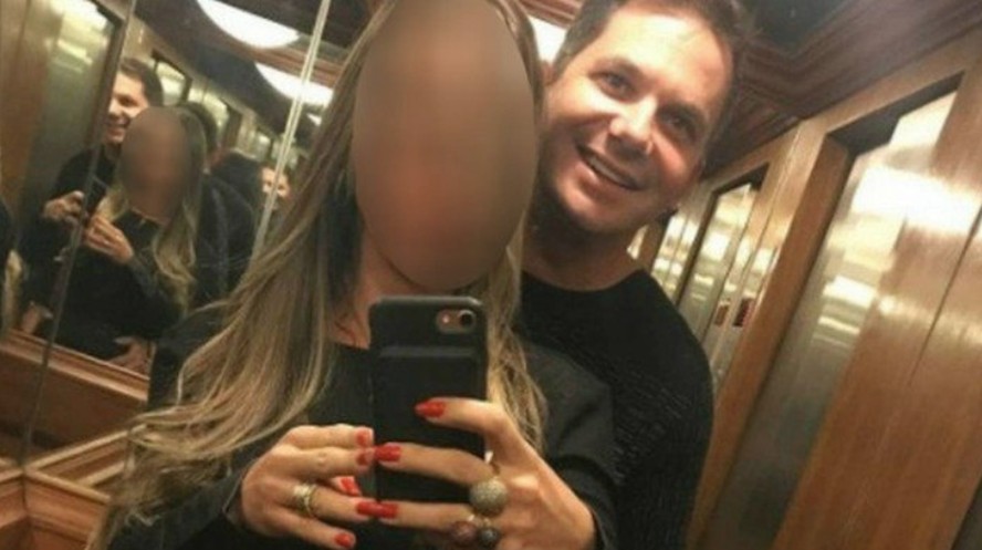 Marcelo Diotti e a mulher que o acompanhava quando foi morto