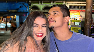 O personal trainer Luis Felipe Alves do Nascimento e a namorada — Foto: Reprodução / Instagram