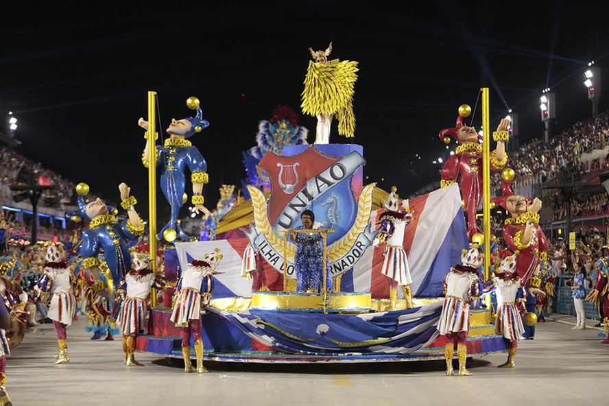 União da Ilha em desfile na Sapucaí