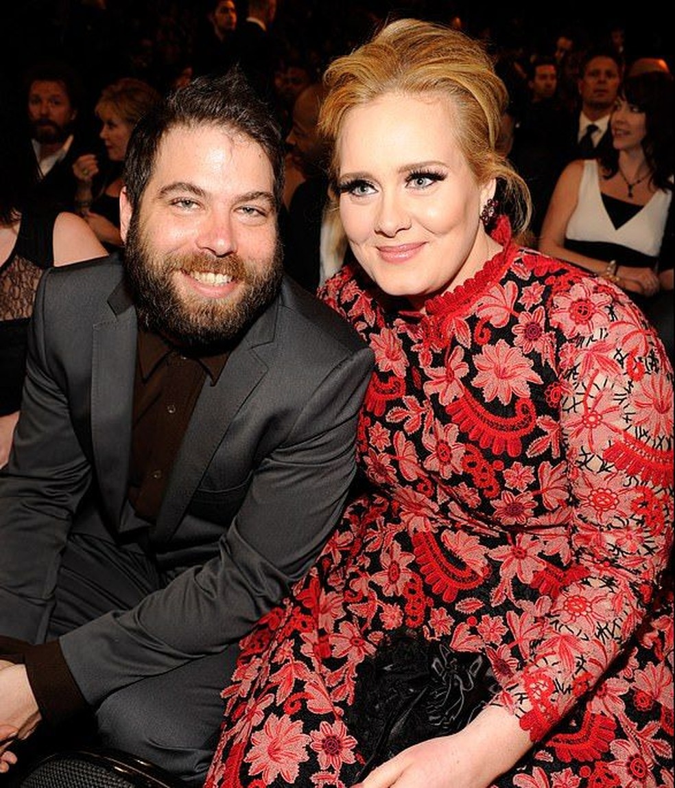 Adele e o ex-marido — Foto: Reprodução