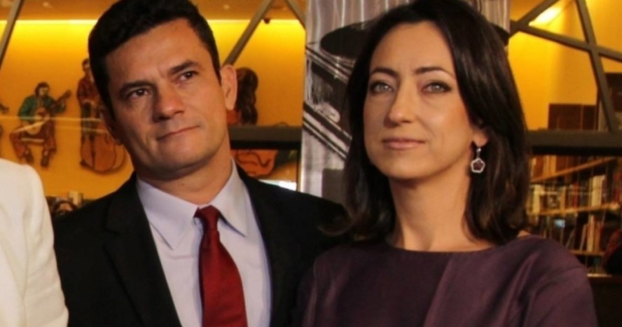 O senador Sergio Moro e sua esposa, a deputada federal Rosangela Moro