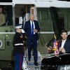 Joe Biden desembarca do Marine One em Delaware - Saul Loeb/AFP