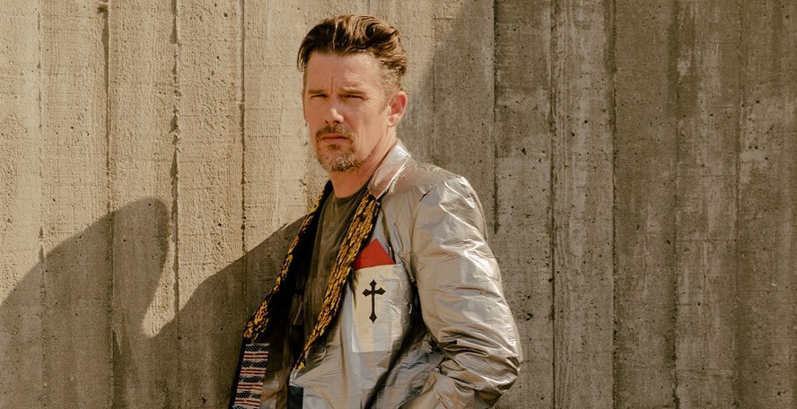 O ator Ethan Hawke, no Brooklyn, em Nova York