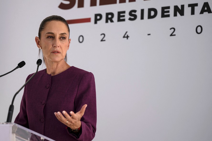 A presidente eleita do México, Claudia Sheinbaum