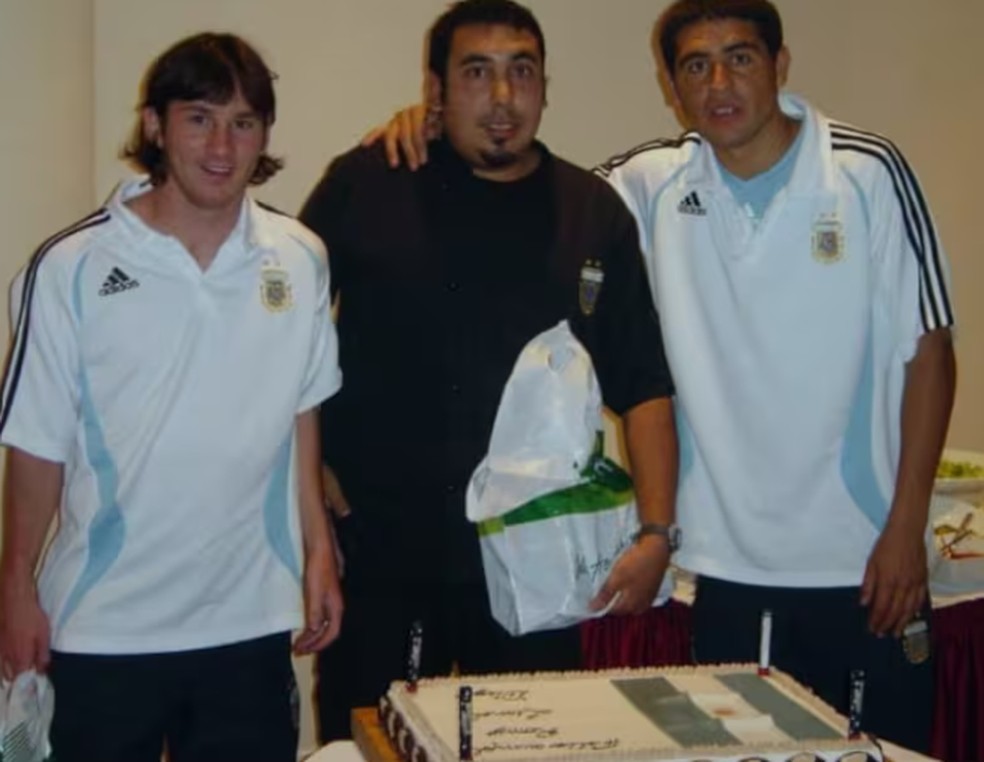 Messi e Riquelme festejam aniversário em Copa do Mundo da Alemanha — Foto: La Nacion