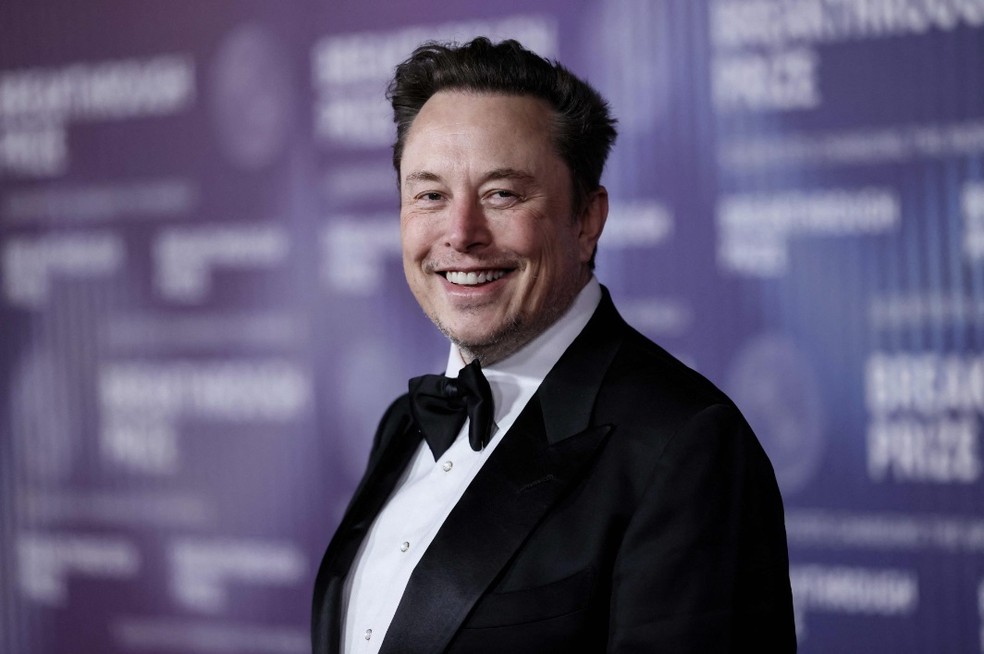 O bilionario Elon MUsk — Foto: Etienne Laurent/AFP