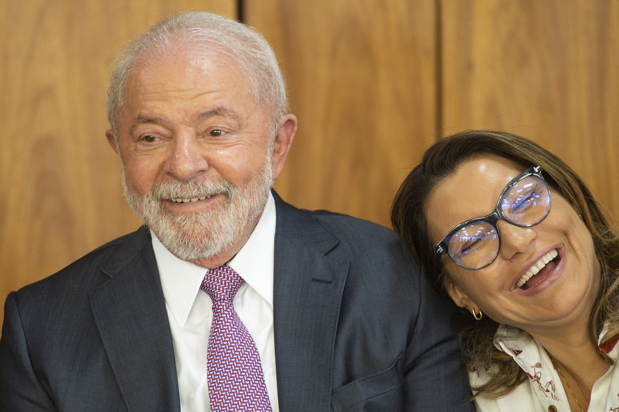 O presidente Lula e a primeira-dama Janja da Silva