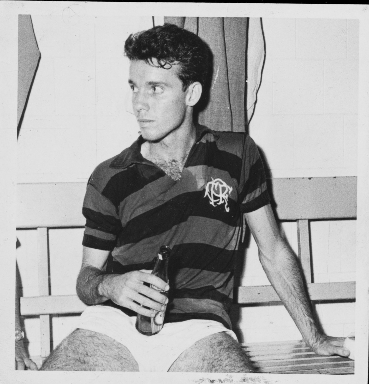 Zagallo foi jogador do Flamengo na década de 1950 — Foto: Arquivo/Agência O Globo