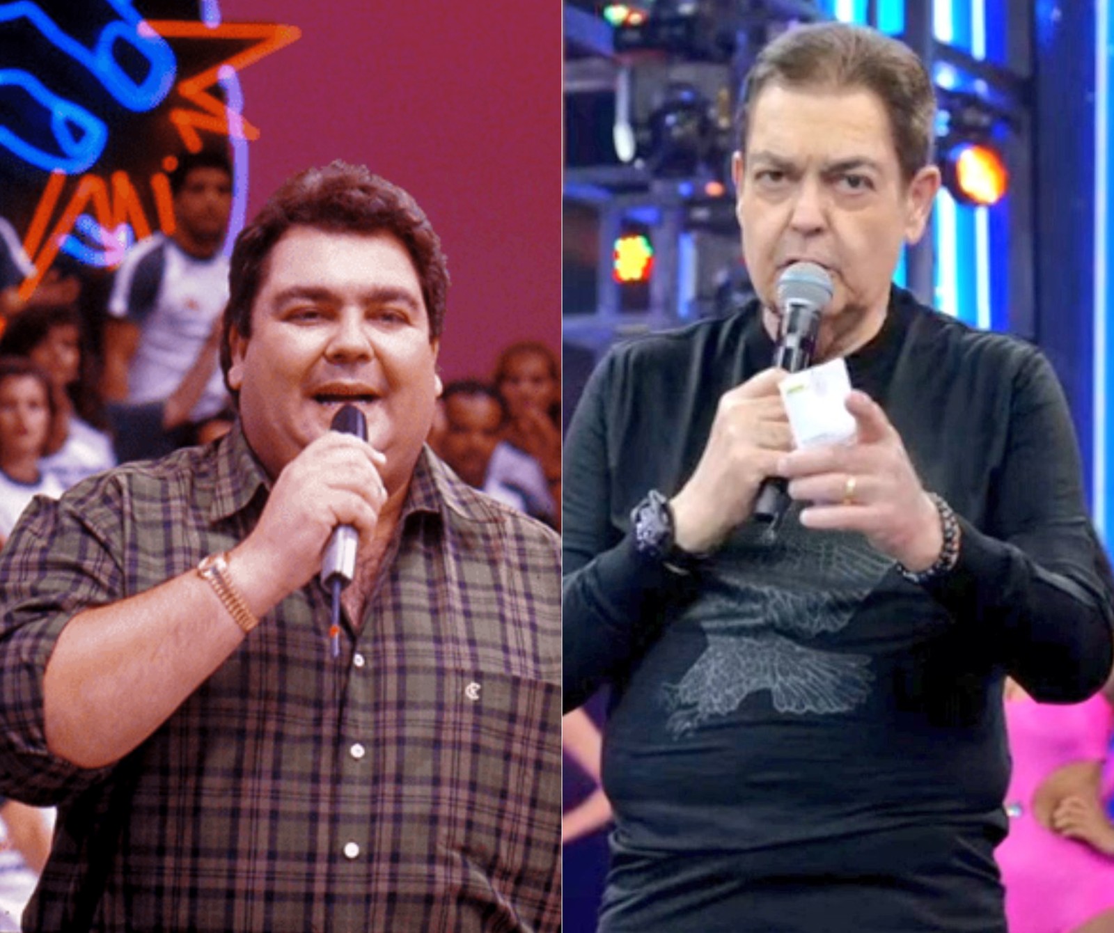 Em 2009, aos 59 anos, Faustão passou por uma cirurgia bariátrica que o fez eliminar 40 kg — Foto: Reprodução