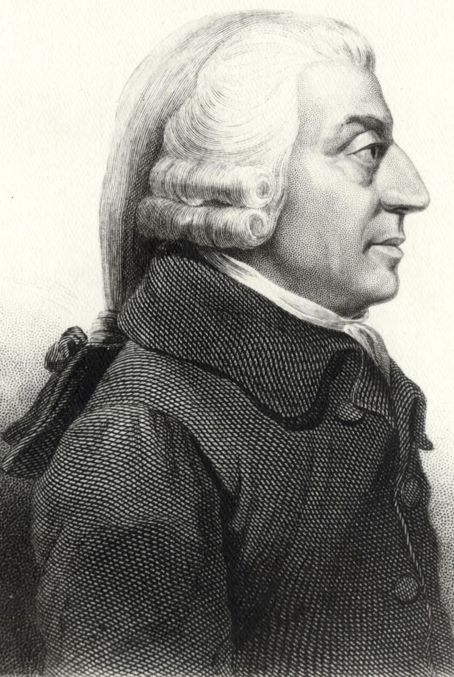 O filósofo Adam Smith, autor de 'A riqueza das nações'