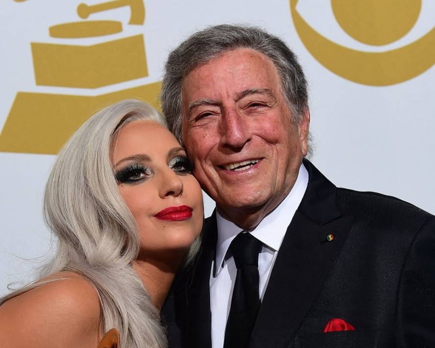 Tony Bennett e Lady Gaga no Grammy 2015