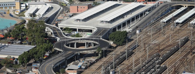 O novo terminal Deodoro do BRT: integração com trens e ônibus — Foto: Divulgação/Prefeitura/Marcelo Piu