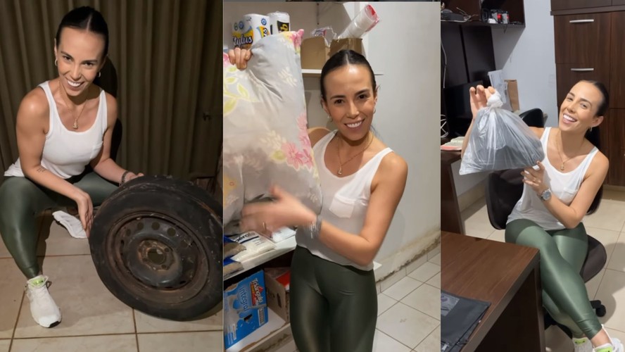 Dona de motel em Goiânia (GO), Krisley Marques, viralisa nas redes sociais ao compartilhar curiosidades do ambiente de trabalho