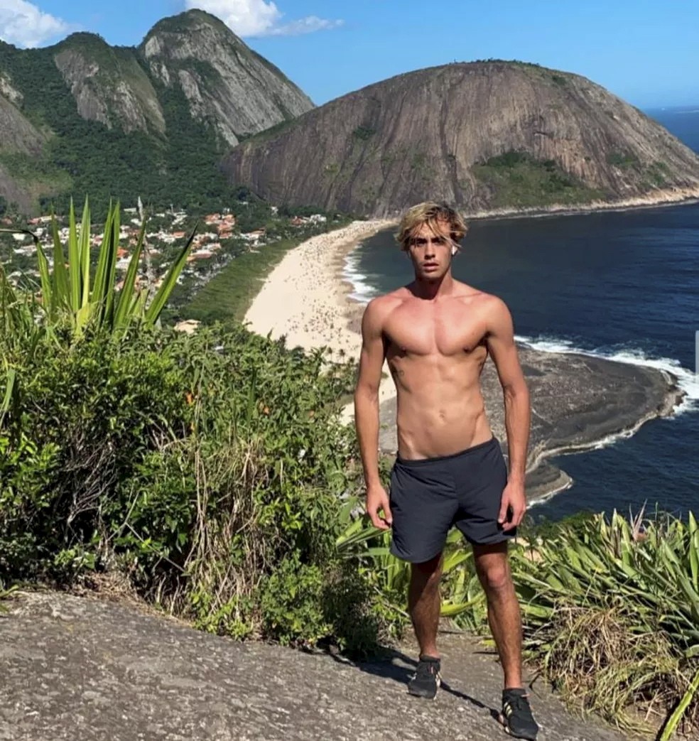 Bruno Krupp. Modelo de 25 anos foi autuado por lesão corporal culposa, provocada por atropelamento e falta de habilitação, mas registro deverá ser aditado para homicídio, uma vez que a vítima morreu após dar entrada no hospital — Foto: Reprodução