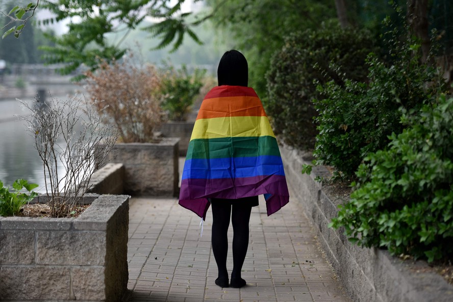 Ativista LGBT em Pequim, na China