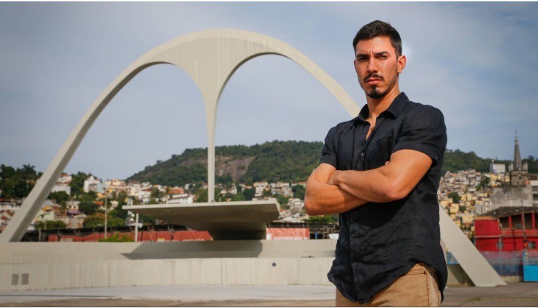 Gabriel David, filho de Anísio, presença constante no dia a dia da Beija-Flor e Liesa— Foto: Reprodução