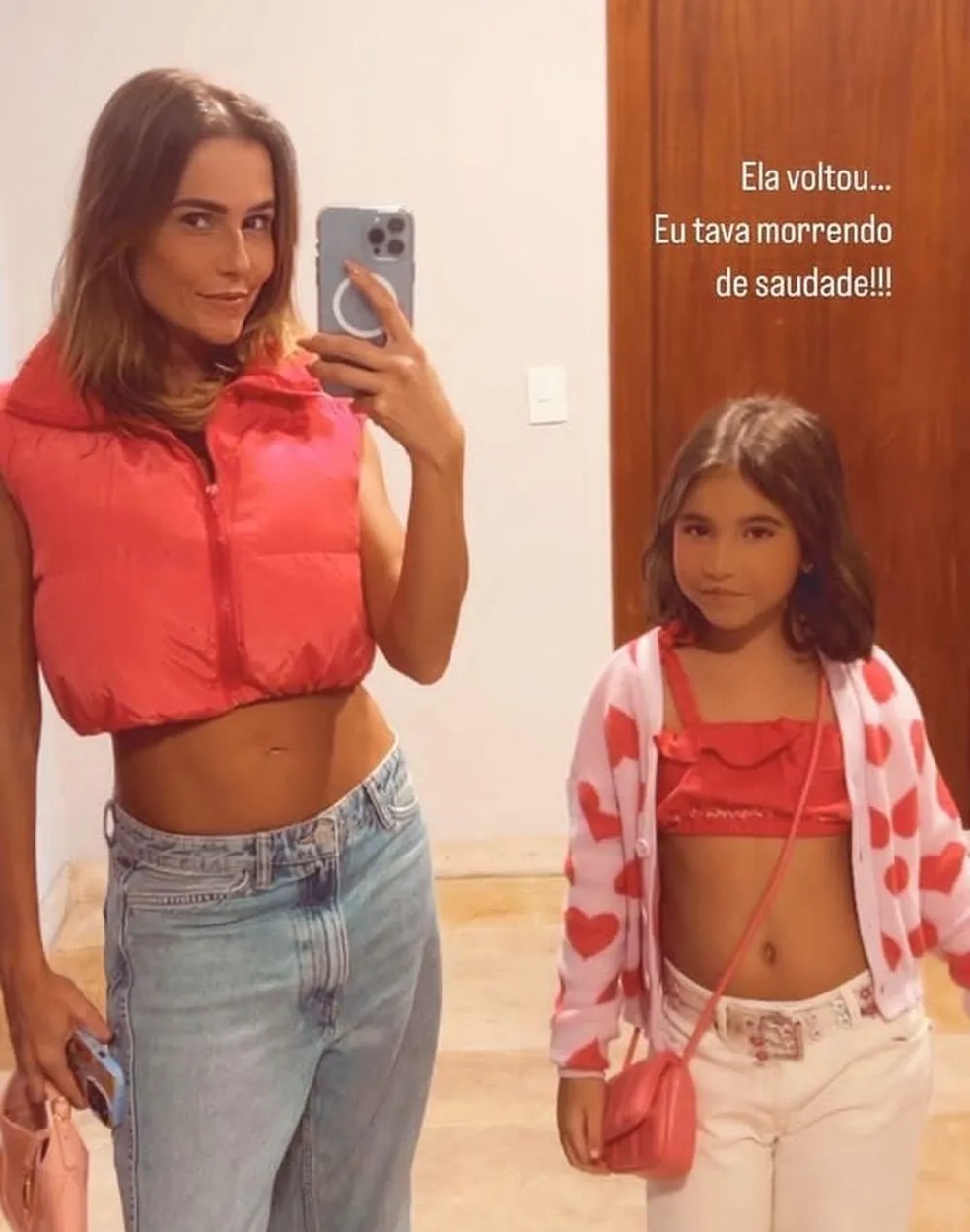 Deborah Secco e Maria Flor — Foto: Reprodução: Instagram