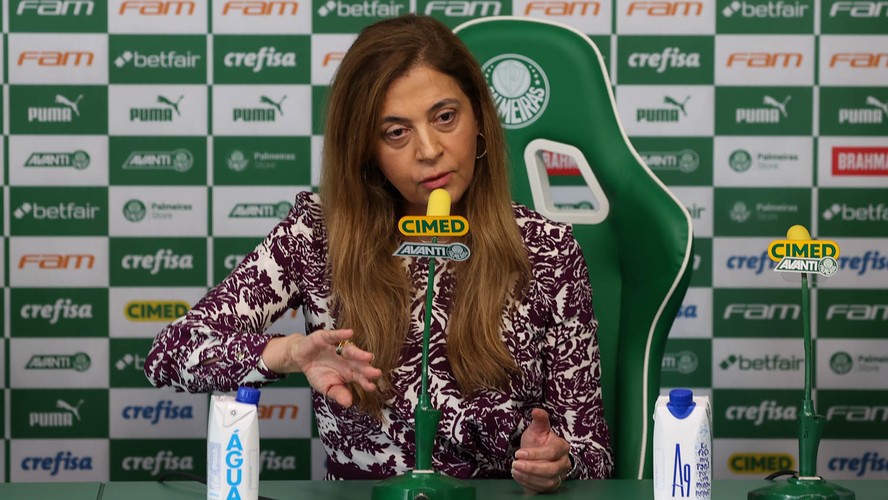 Leila Pereira, presidente do Palmeiras