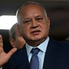  Diosdado Cabello, número 2 de Maduro, emite declaração à imprensa na saída do Supremo Tribunal de Justiça (TSJ) em Caracas - Federico PARRA / AFP