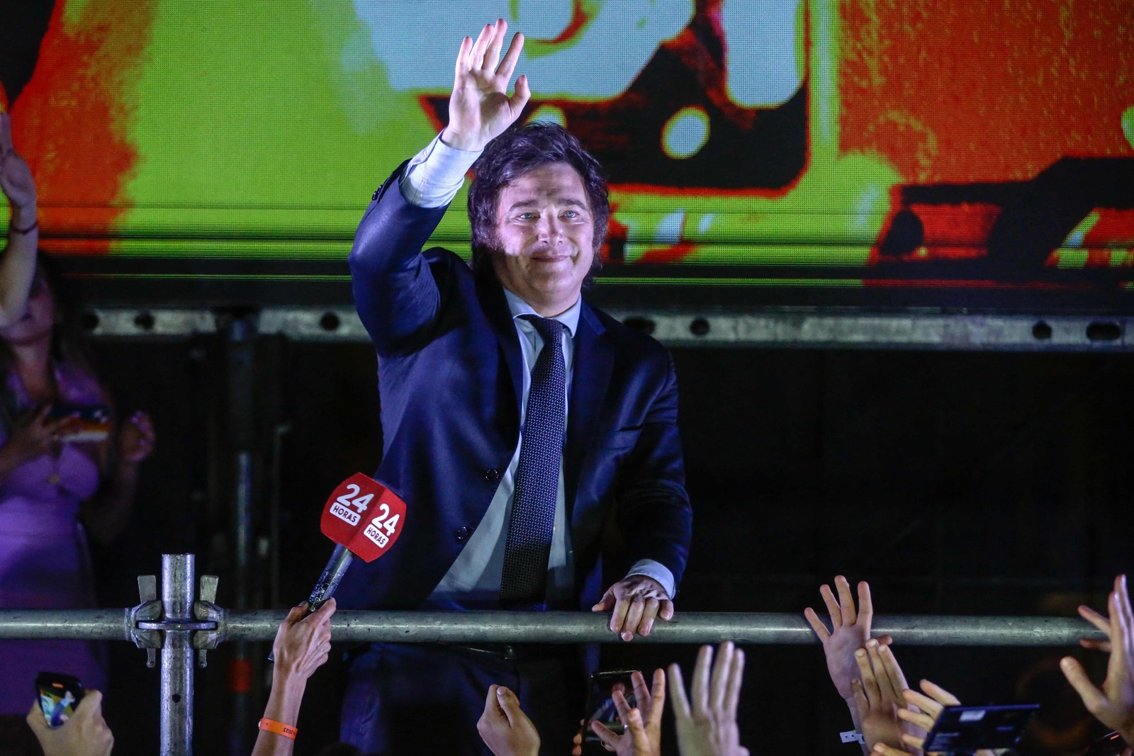 Eleições argentinas tiveram a participação de 76% dos eleitores — Foto: Emiliano Lasalvia/AFP