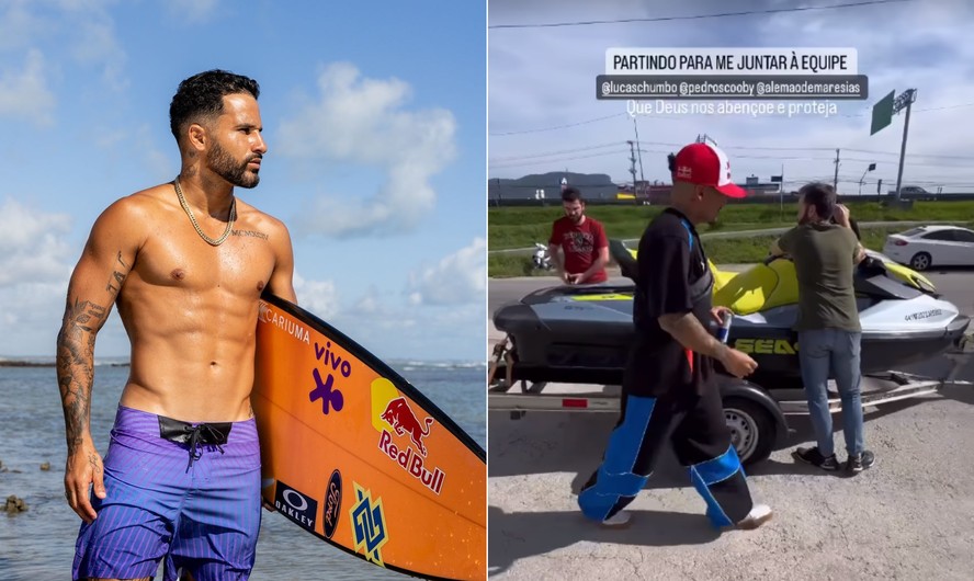 Italo Ferreira se junta a Pedro Scooby e Lucas Chumbo para resgatar vítimas das chuvas no Rio Grande do Sul