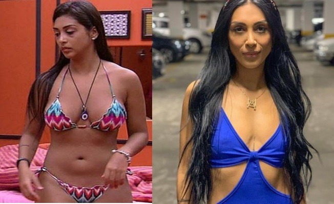 A ex-'BBB' Amanda Djehdian removeu as próteses após 14 anos. Ela desenvolveu uma doença que tem sido chamada de 'doença do silicone'