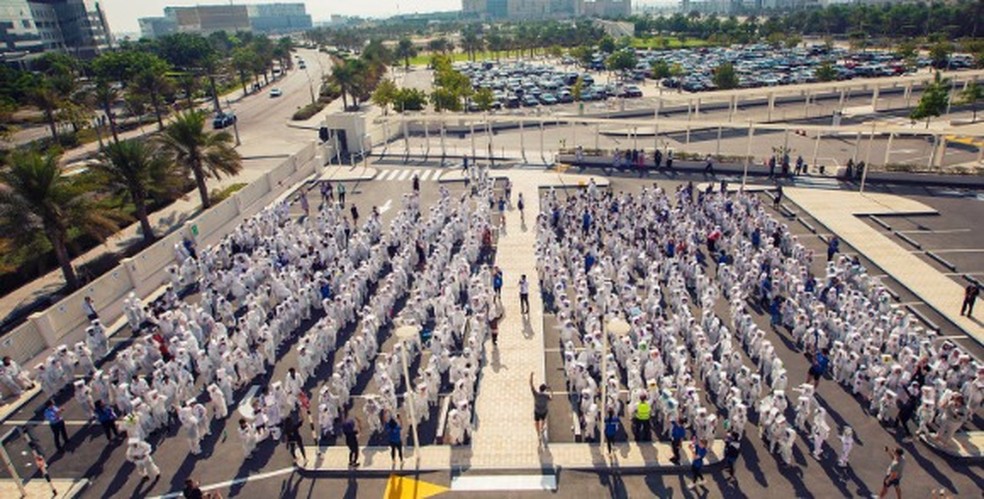 Encontro de astronautas — Foto: Guinness World Records