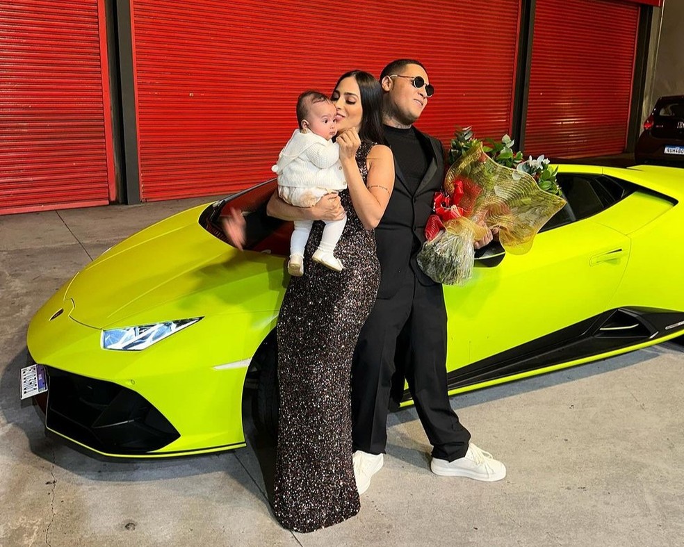 MC Ryan SP reata namoro com Giovanna Roque, com quem tem a filha, Zoe — Foto: @imcryansp no Instagram