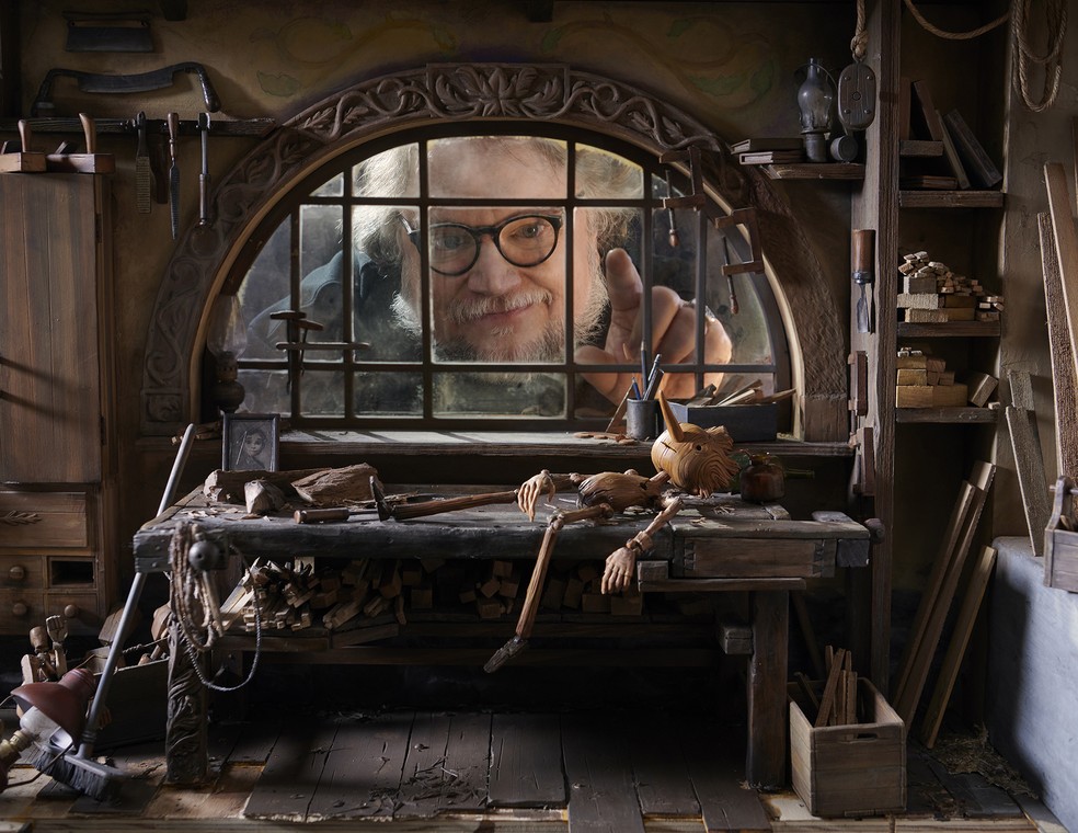 Em cartaz no MoMA, em Nova York, a exposição 'Guillermo del Toro: Crafting Pinocchio' mostra os bastidores do mais novo filme do cineasta mexicano — Foto: Divulgação / Netflix