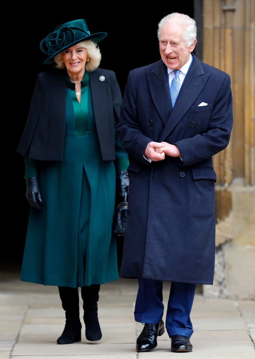 Rei Charles e Rainha Camilla sofreram críticas nas redes sociais — Foto: Getty Images