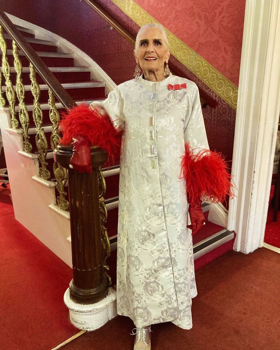 Daphne Selfe tem 95 anos e é, hoje, a modelo mais velha do mundo — Foto: Reprodução / Instagram