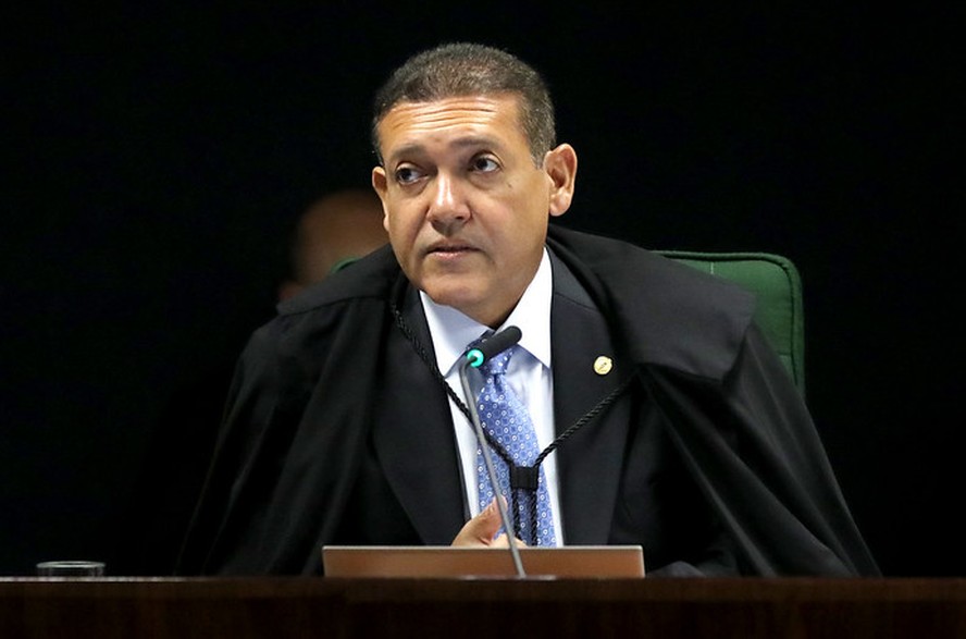 O ministro Nunes Marques, durante sessão da Segunda Turma do STF