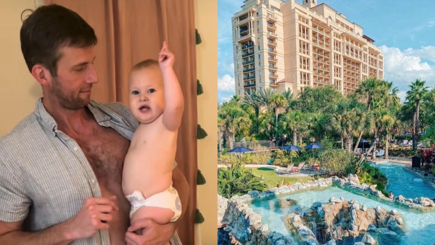 O Four Seasons Orlando repostou o vídeo da criança no TikTok