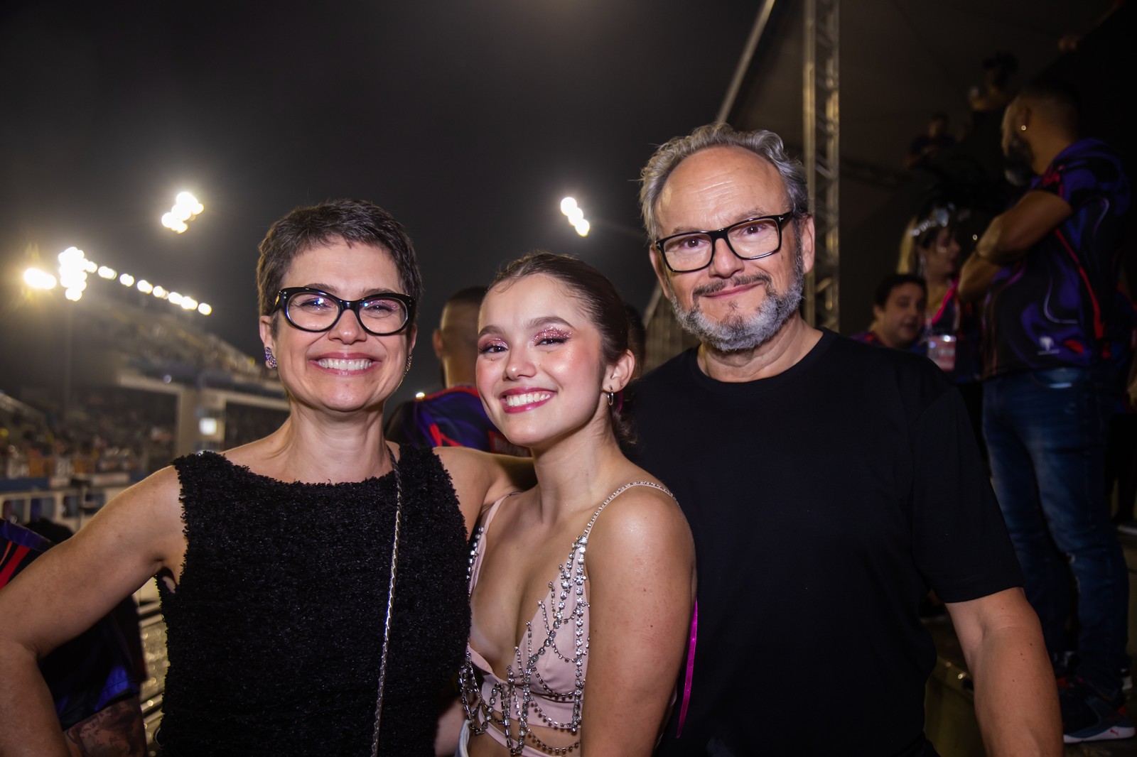 Sandra Annemberg e Ernesto Paglia com Elisa — Foto: Patrícia Devoraes/Brazil News