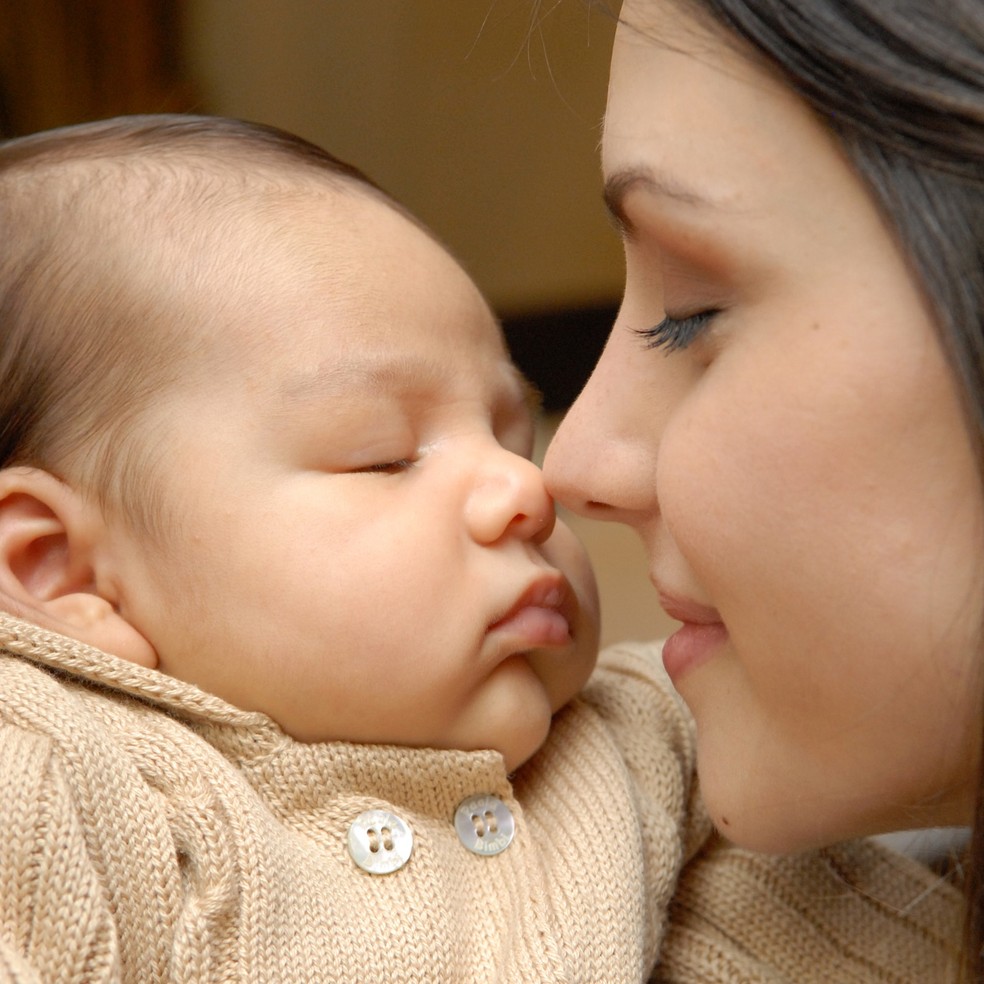 Carol Celico e o filho mais velho, Luca — Foto: Reprodução/Instagram