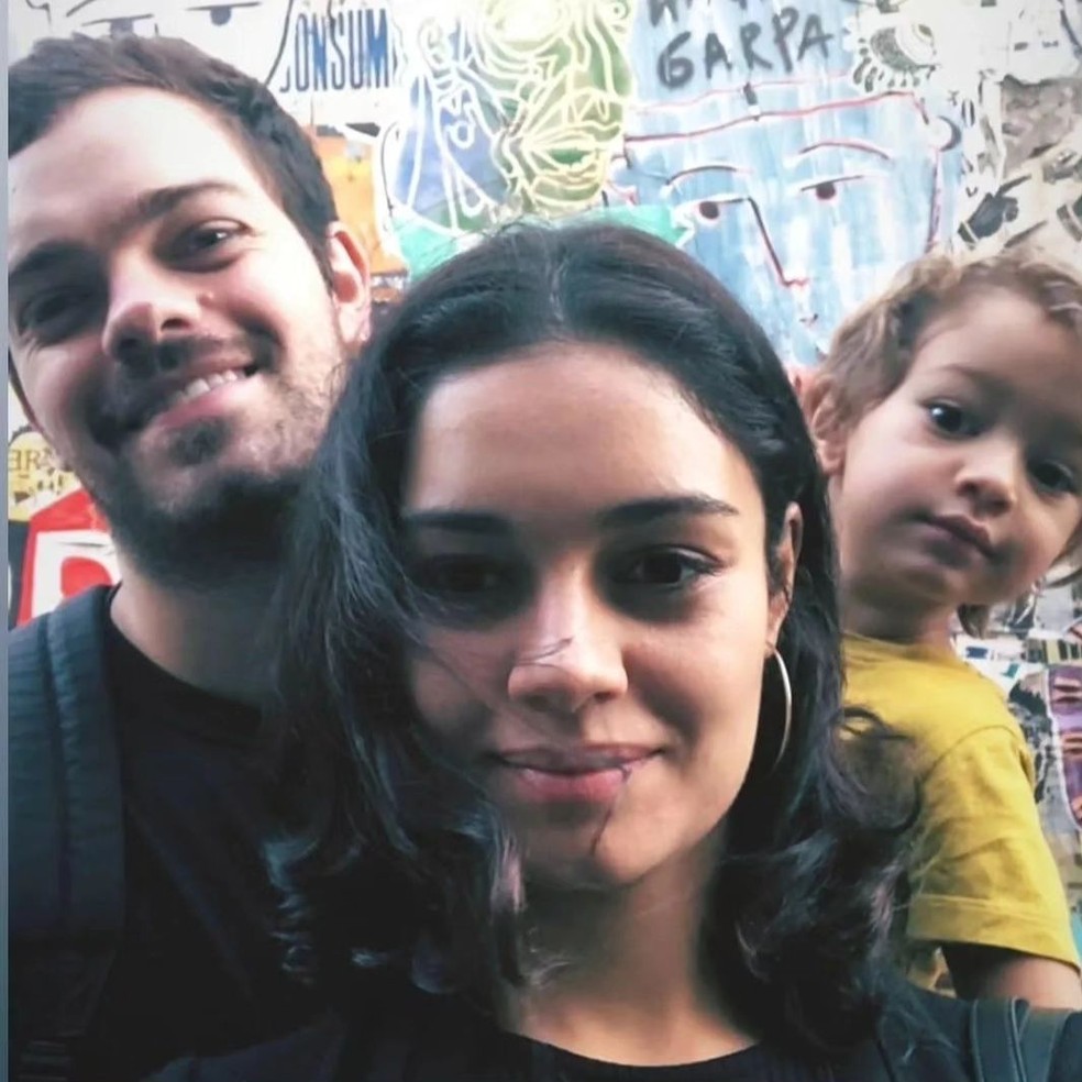 Angelo Wolf, Sophie Charlotte e Otto — Foto: Reprodução/Instagram