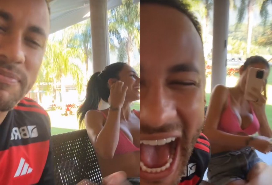 Neymar faz piada com Bruna Biancardi